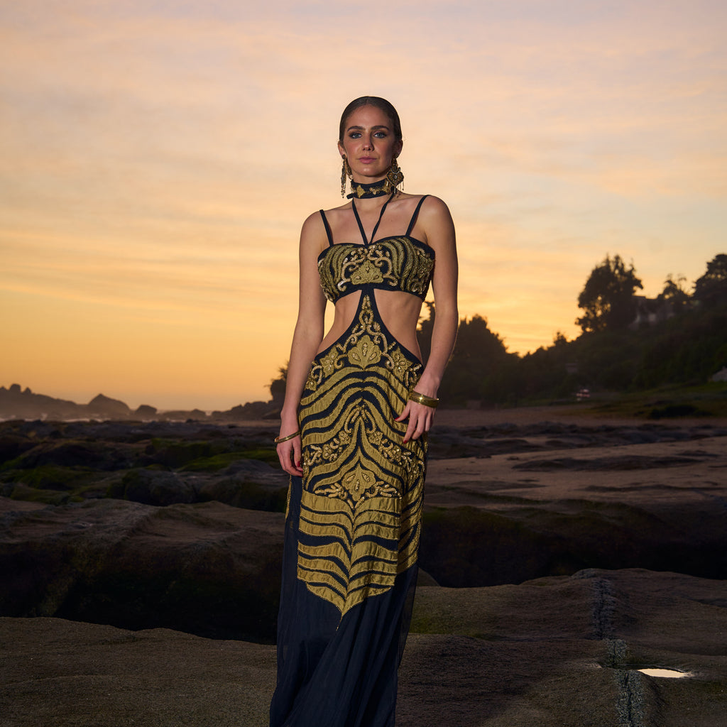 VESTIDO MAXI PIHU BLACK