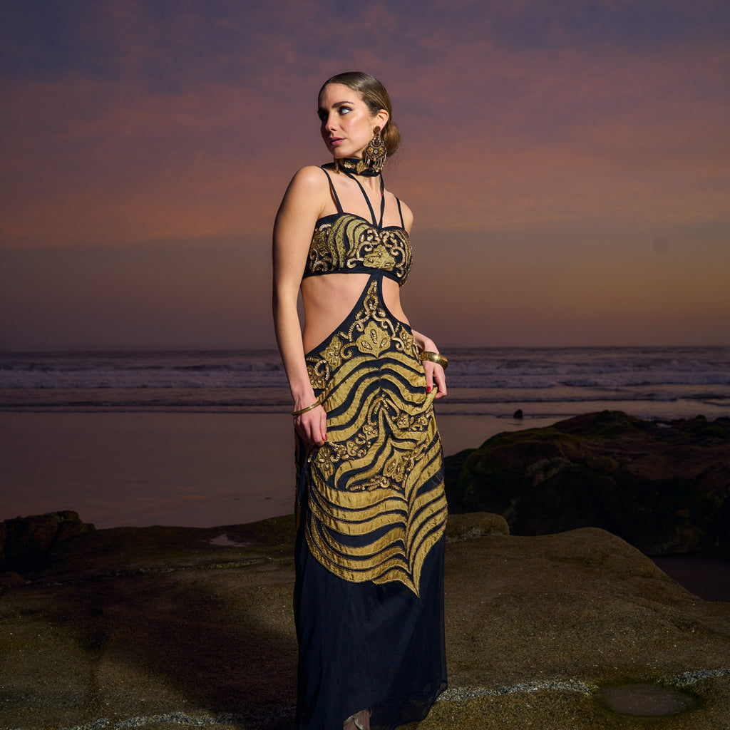 VESTIDO MAXI PIHU BLACK
