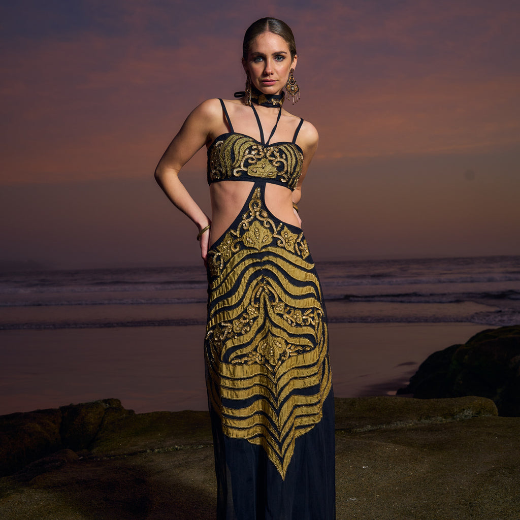 VESTIDO MAXI PIHU BLACK