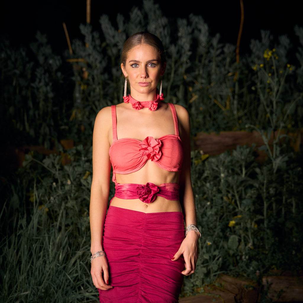 VESTIDO MAXI SELENA RED GRAPE