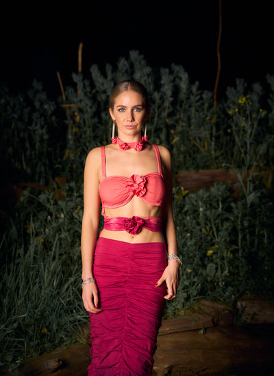 VESTIDO MAXI SELENA RED GRAPE