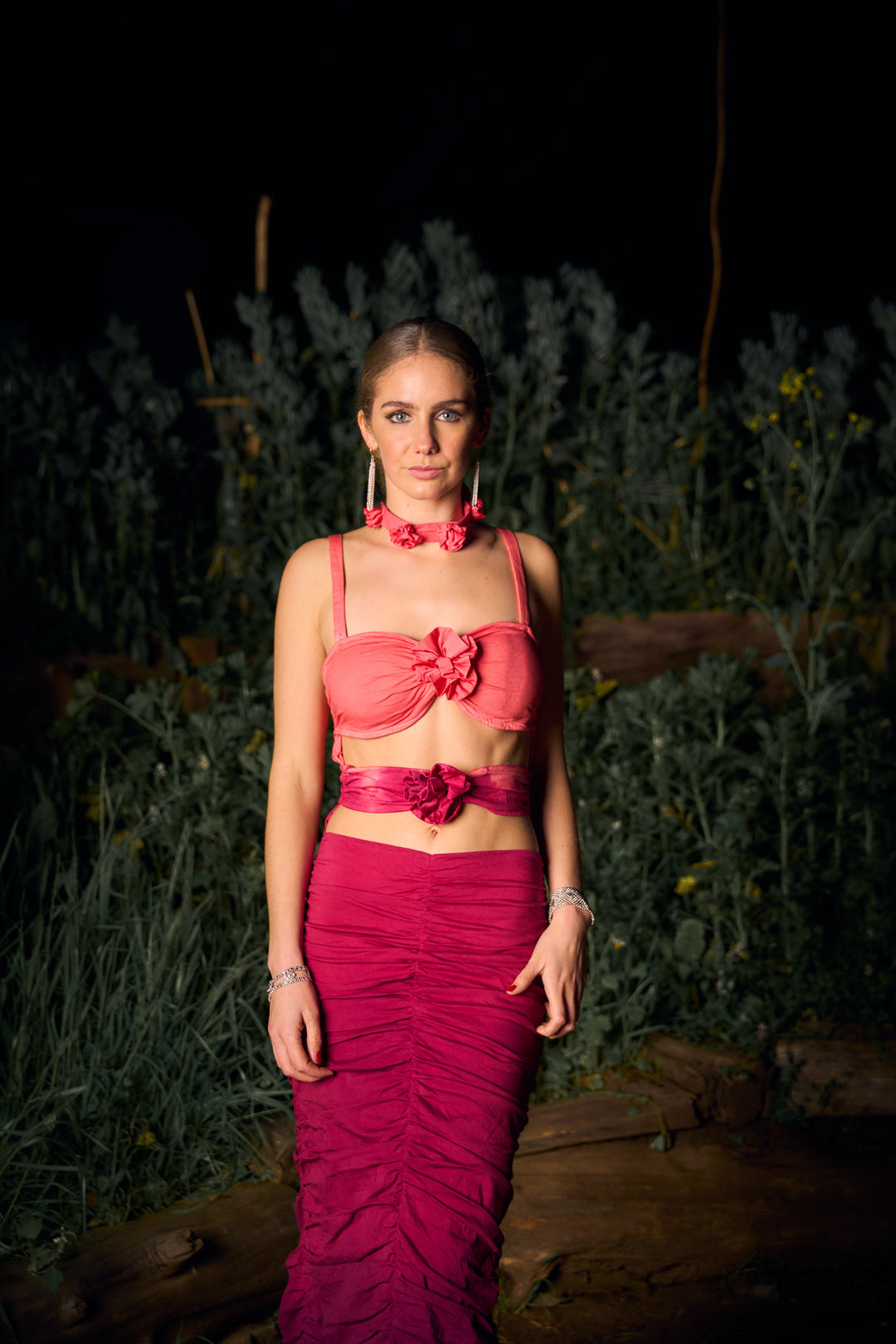 VESTIDO MAXI SELENA RED GRAPE