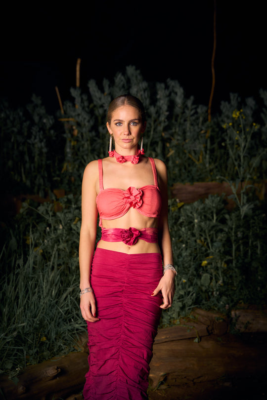 VESTIDO MAXI SELENA RED GRAPE