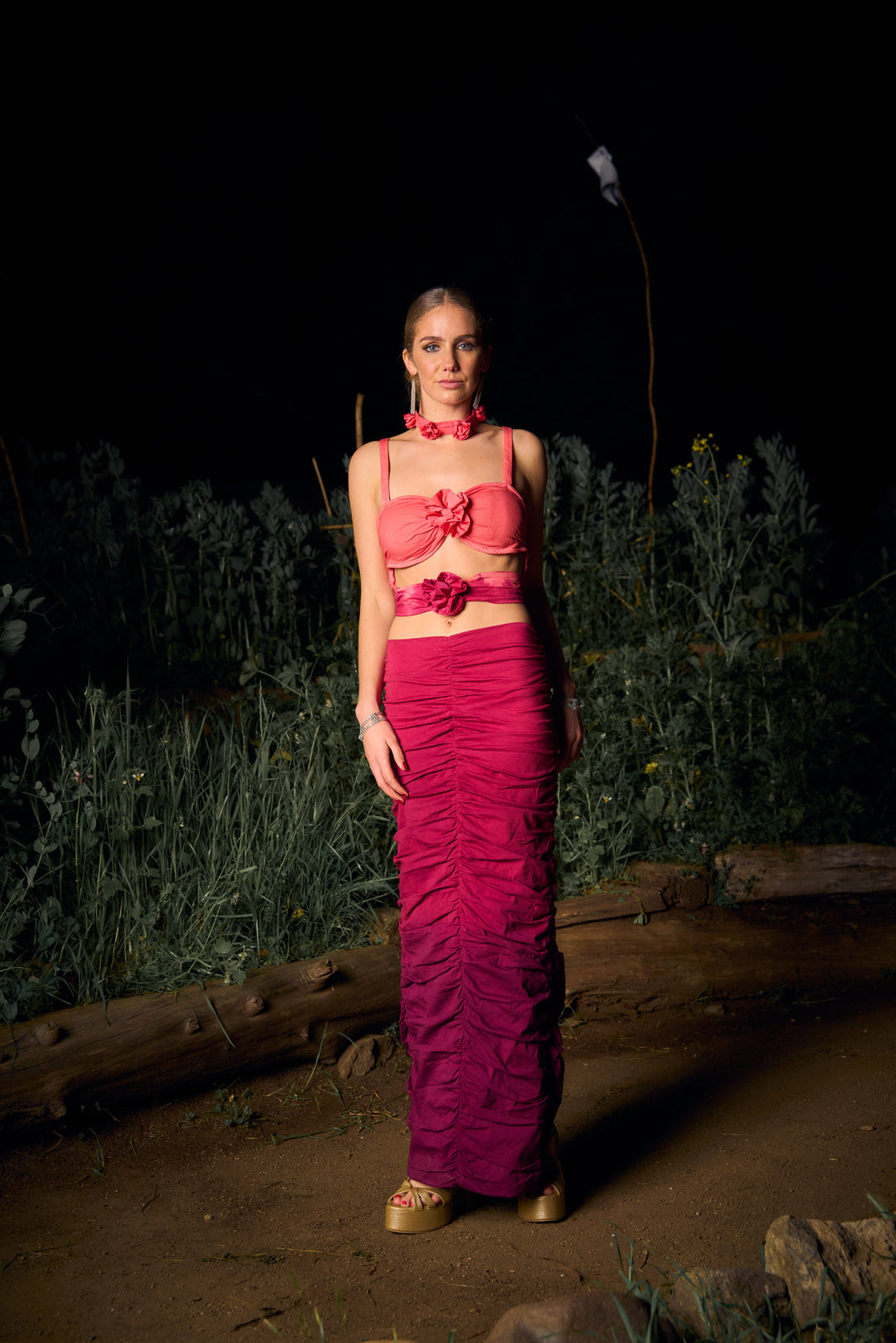 VESTIDO MAXI SELENA RED GRAPE