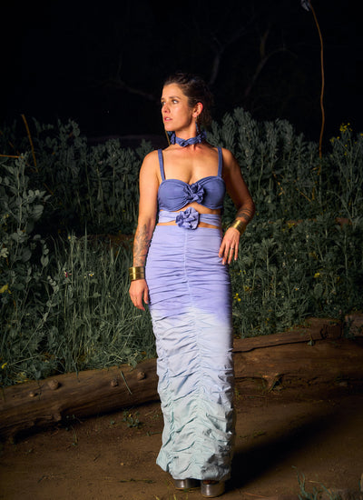 VESTIDO MAXI SELENA BLUE