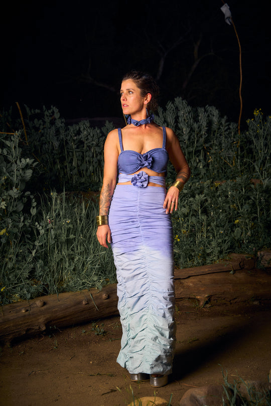 VESTIDO MAXI SELENA BLUE