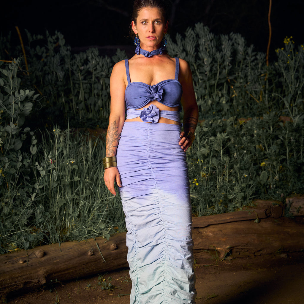 VESTIDO MAXI SELENA BLUE
