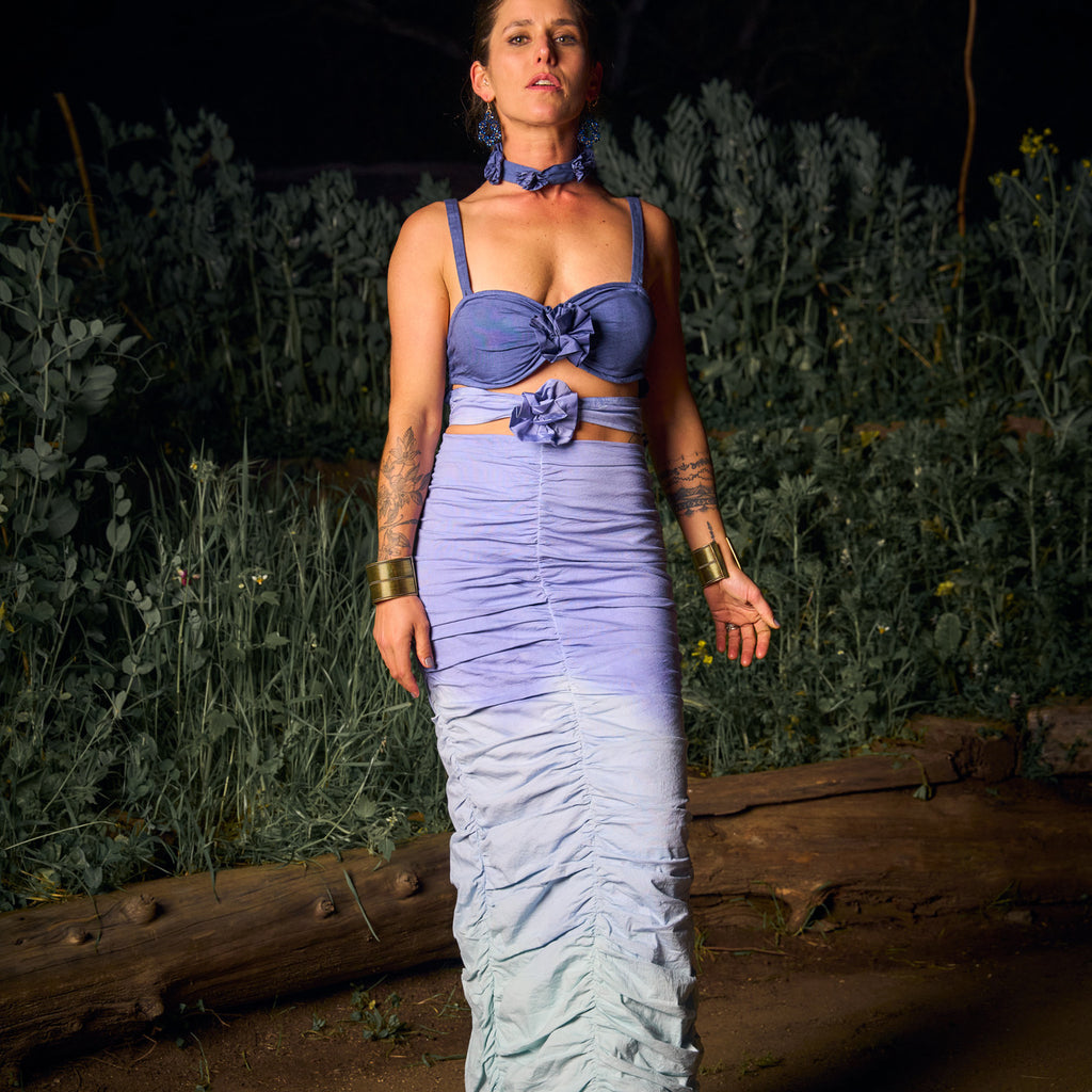 VESTIDO MAXI SELENA BLUE