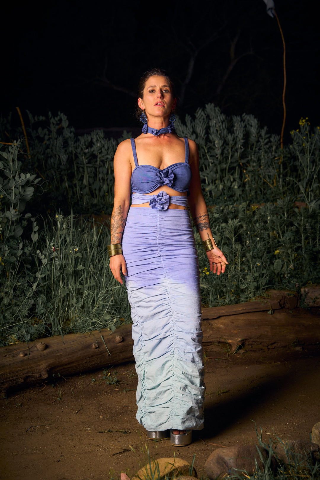 VESTIDO MAXI SELENA BLUE