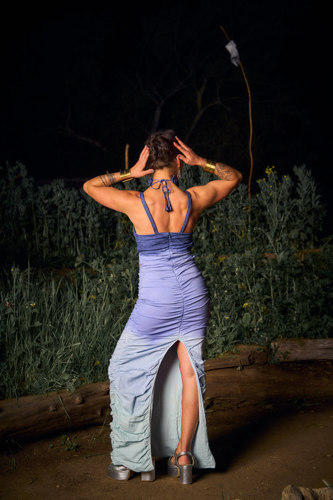 VESTIDO MAXI SELENA BLUE