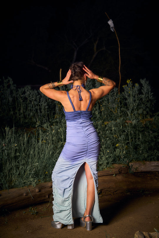 VESTIDO MAXI SELENA BLUE