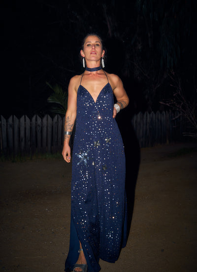 VESTIDO MAXI MYLA NAVY BLUE