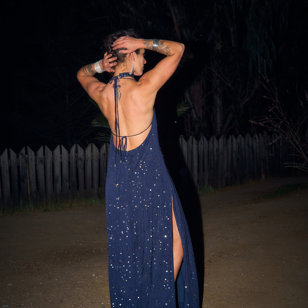 VESTIDO MAXI MYLA NAVY BLUE