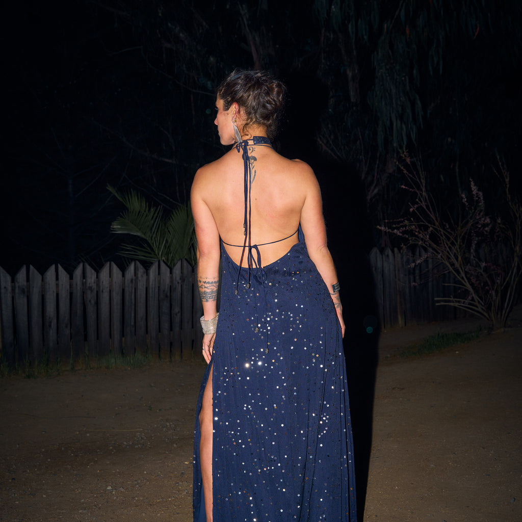 VESTIDO MAXI MYLA NAVY BLUE