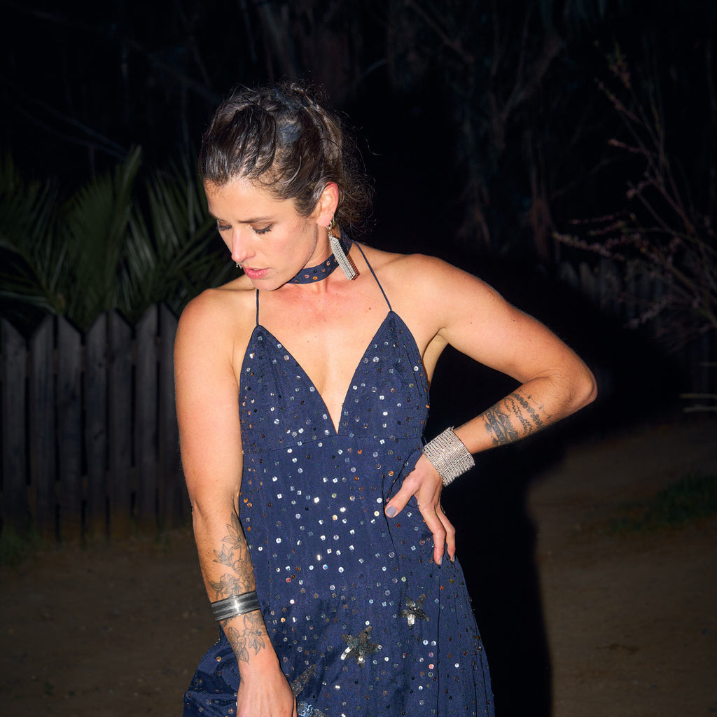 VESTIDO MAXI MYLA NAVY BLUE