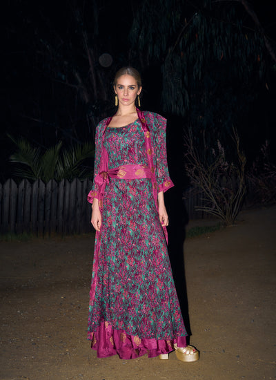 KIMONO JAMIE PRINTED MAGENTA