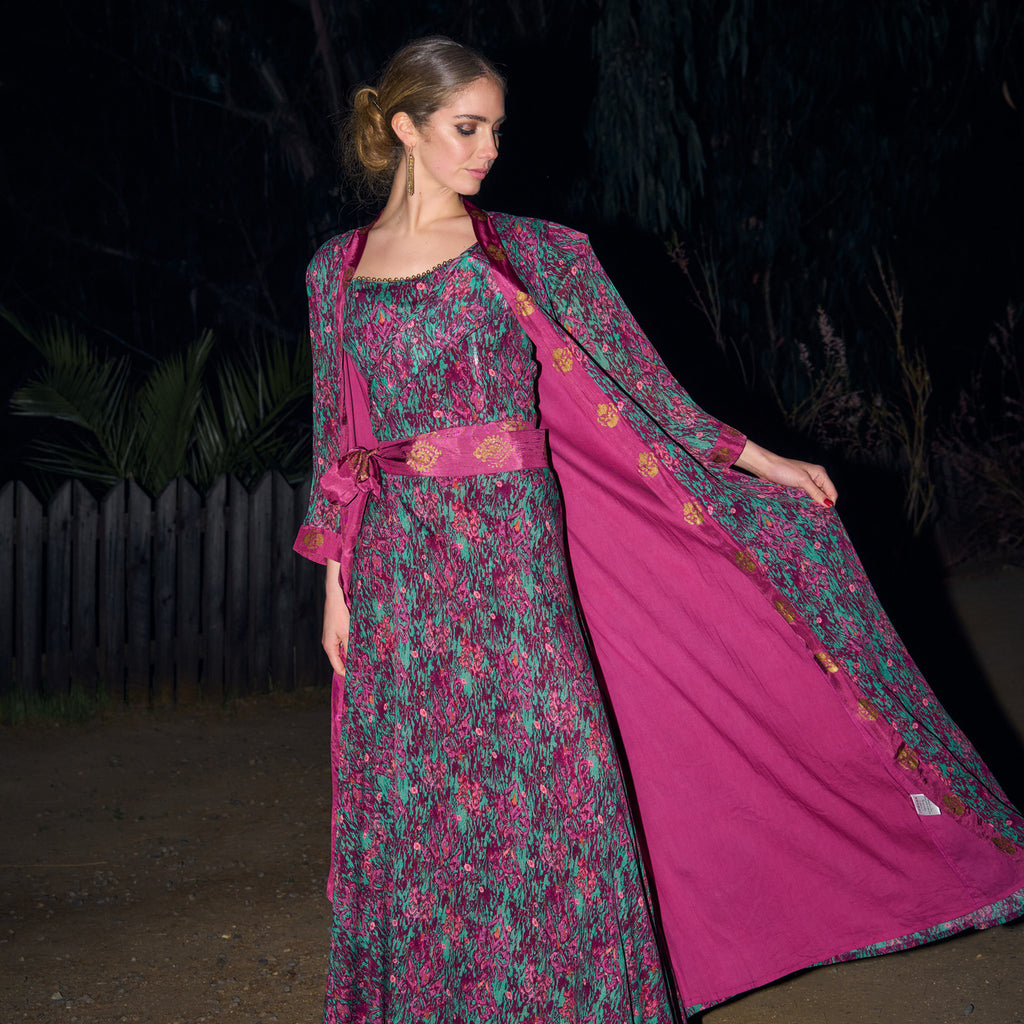 KIMONO JAMIE PRINTED MAGENTA