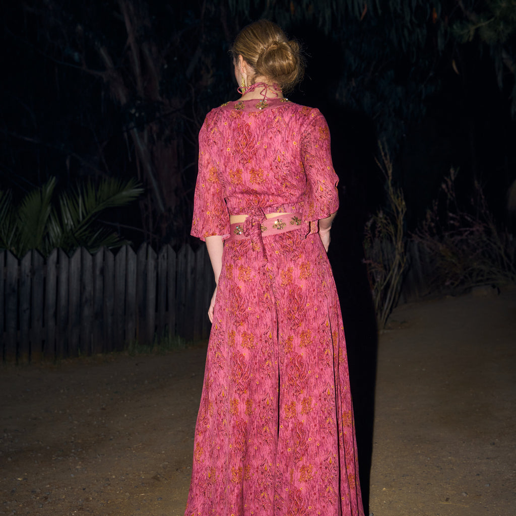 PANTALON MEADOW PRINTED FUCHSIA SUNSET