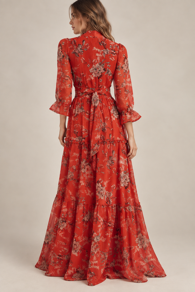 VESTIDO RELAX MAXI ROJO