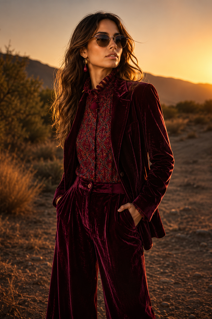 BLAZER FRAMED MAGENTA