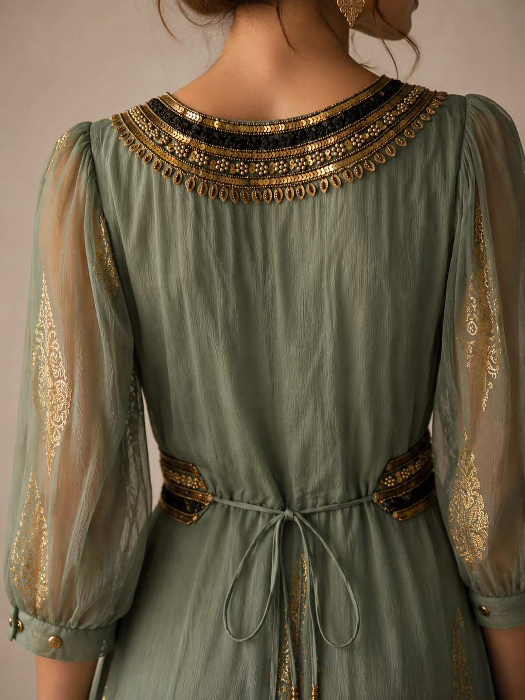 *PREVENTA* VESTIDO MAXI VALENTINA SWEET OIL GREEN