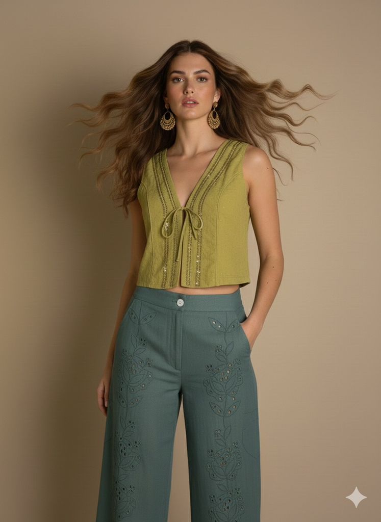 BLUSA MARA OLIVE GREEN