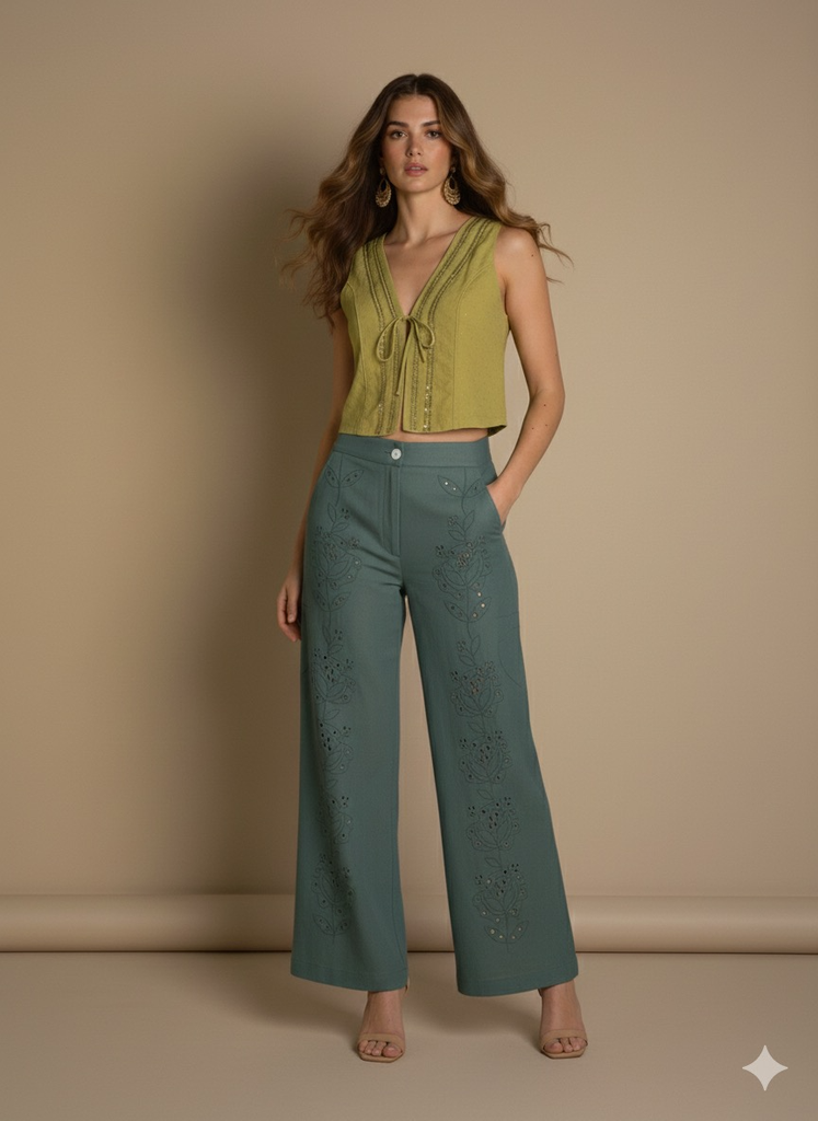 PANTALON VALA ANTIQUE GREEN