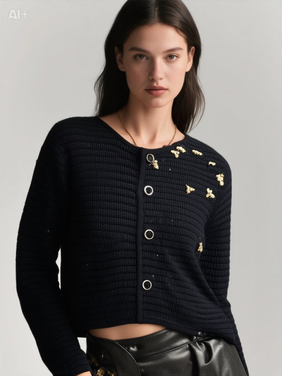CARDIGAN BEES BLACK