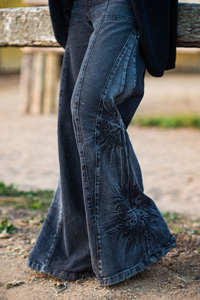 PANTALON MIXDED DENIM BLACK
