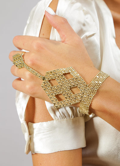 PULSERA ANILLO CYCLE GOLD