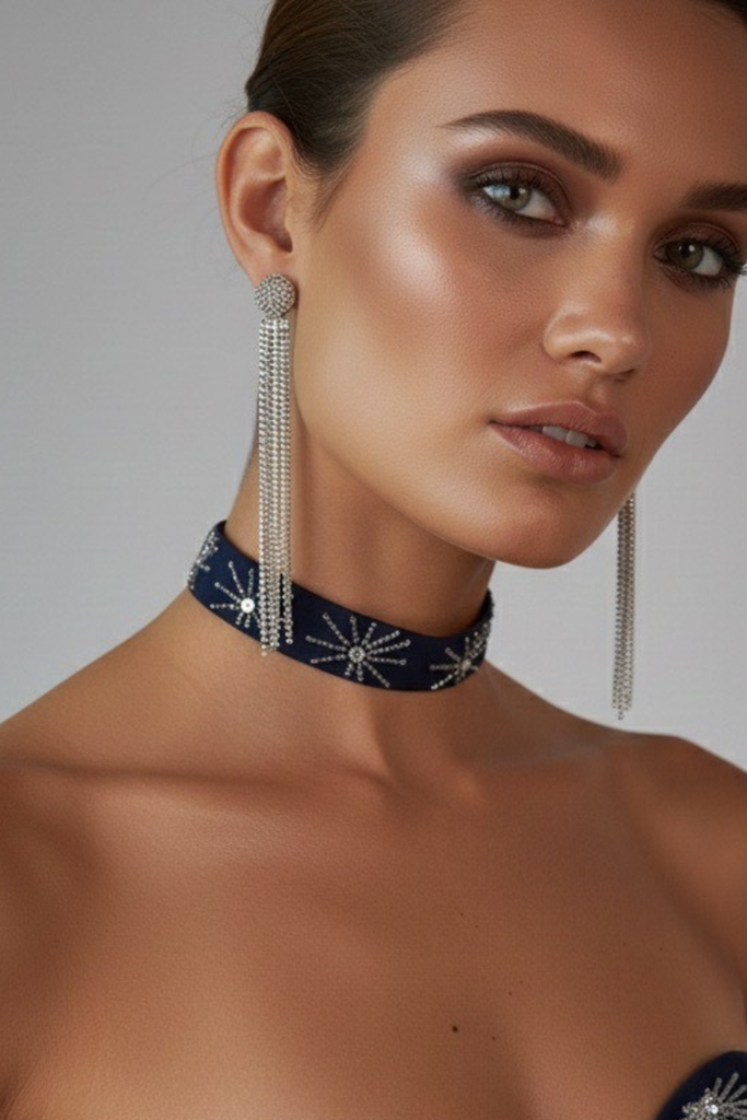 CHOKER GALAXY ECLIPSE/SILVER