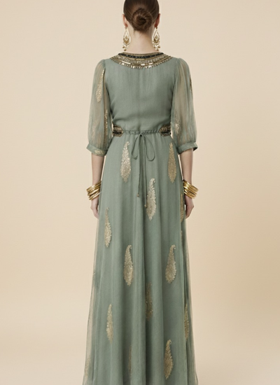 *PREVENTA* VESTIDO MAXI VALENTINA SWEET OIL GREEN