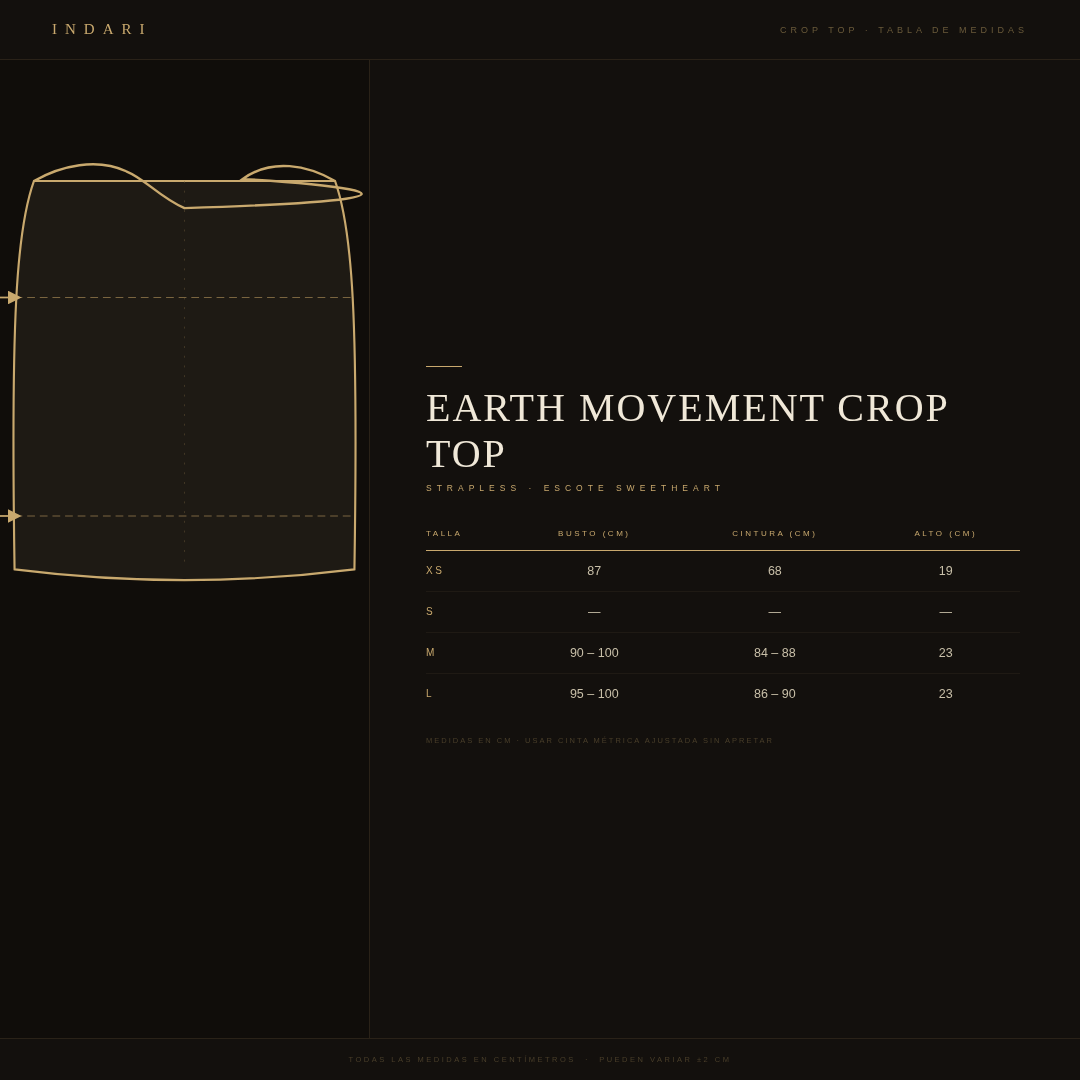 TOP EARTH MOVEMENT GOLDEN BEIGE