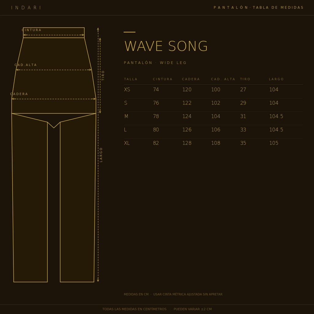 PANTALON WAVE SONG OLIVA
