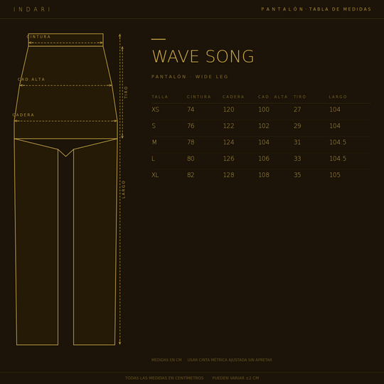 PANTALON WAVE SONG NEGRO
